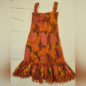 Banana print mini dress